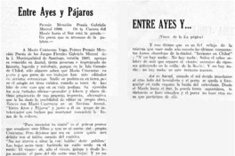 Entre ayes y pájaros