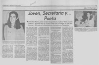 Joven, secretaria y... poeta : [entrevista]