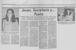 Joven, secretaria y... poeta : [entrevista]