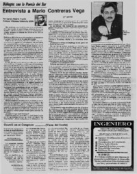 Entrevista a Mario Contreras Vega (2° parte) : [Entrevista]