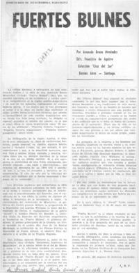 Fuertes Bulnes : [comentario]
