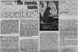 Me cuesta tanto escribir