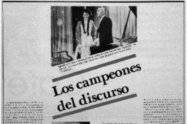 Los campeones del discurso