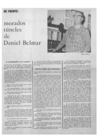 Los morados túneles de Daniel Belmar: [entrevista]