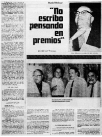 No escribo pensando en premios": [entrevista]