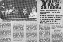 Martín Rivas": una obra con olor a historia