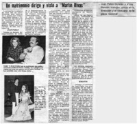Un Matrimonio dirige y viste a "Martín Rivas".