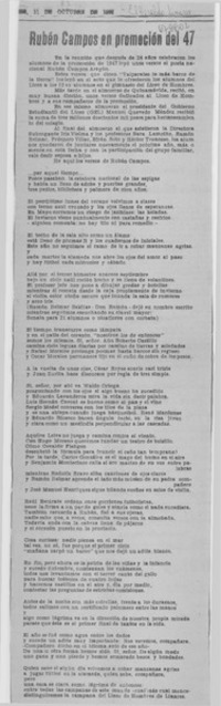 Rubén Campos en promoción del 47.