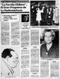 La Familia chilena" el gran programa de la radiorelefonía