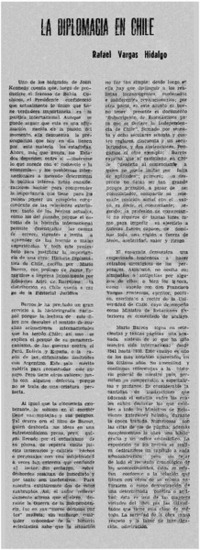 La diplomacia en Chile