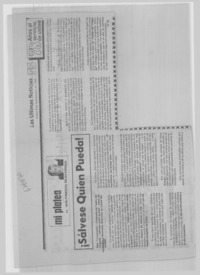 Sálvese quien pueda!