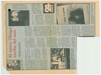 El nuevo obispo escribe del sexo.