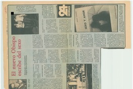 El nuevo obispo escribe del sexo.