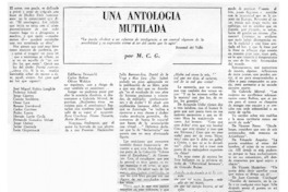 Una antología mutilada