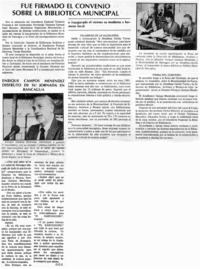 Fue firmado el convenio sobre la biblioteca municipal