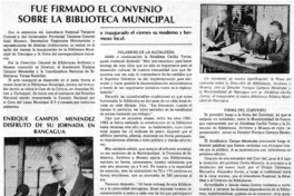 Fue firmado el convenio sobre la biblioteca municipal