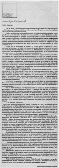 Investigación teatral