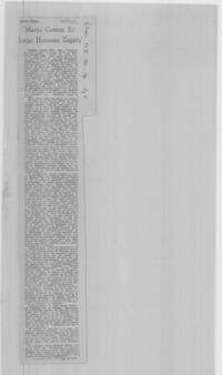 Mario Correa S.: Jorge Hunneus Zegers