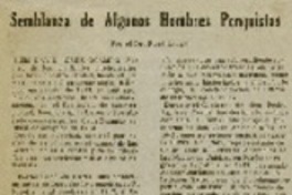 Semblanza de algunos hombres penquista