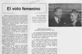 El voto femenino.