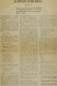 El Prosista entre poetas