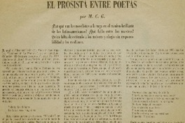 El Prosista entre poetas