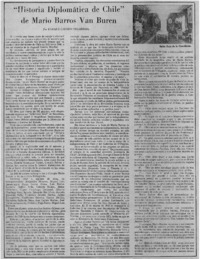 Historia diplómatica de Chile" de Mario Barros Van Buren