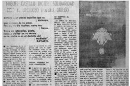 Miguel Castillo Didier: solidaridad con el gloriosos pueblo griego