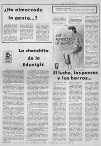 Ha almorzado la gente?