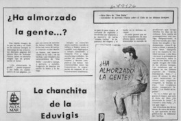 Ha almorzado la gente?
