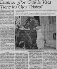 Estreno: ¿Por qué la vaca tiene los ojos tristes?.