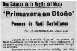 Primavera en otoño"