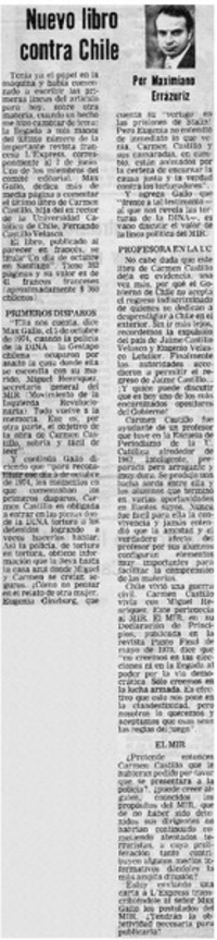 Nuevo libro contra Chile