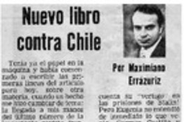 Nuevo libro contra Chile
