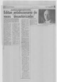Editan antidiccionario de voces "desautorizadas"
