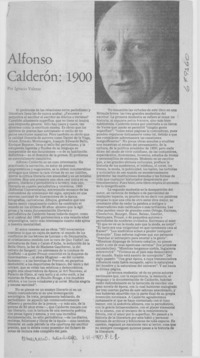 Alfonso Calderón, 1900