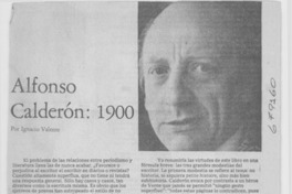 Alfonso Calderón, 1900