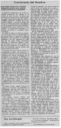 Crecimeinto del hombre