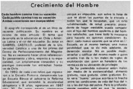 Crecimeinto del hombre