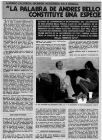 La palabra de Andrés Bello sobre la universidad constituye una especie de ley moral: [entrevista]