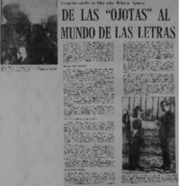 De las "ojotas" al mundo de las letras.