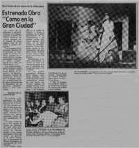 Estranada obra "Como en la gran ciudad".