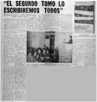 El Segundo tomo lo escribiremos todos".