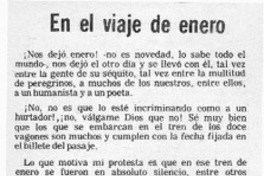 En el ciaje de enero