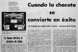 Cuando la chacota se convierte en éxito.