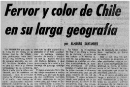 Fervor y color de Chile en su larga geografía