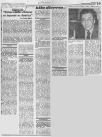 "Universidades chilenas se imponen en América" (entrevista)