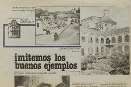 Imitemos los buenos ejemplos : [Entrevista]