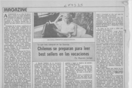 Chilenos se preparan para leer best sellers en las vacaciones