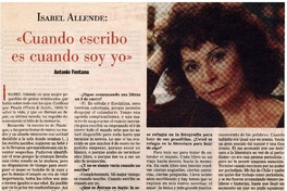 Cuando escribo es cuando soy yo